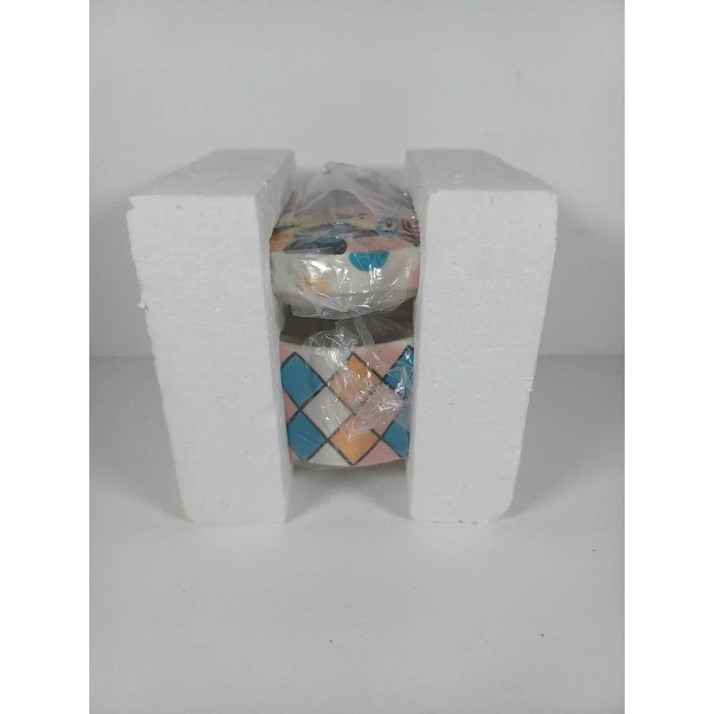 Juleez Julie Borden trinket box Pink Orange Blue White Diamonds New jewelry